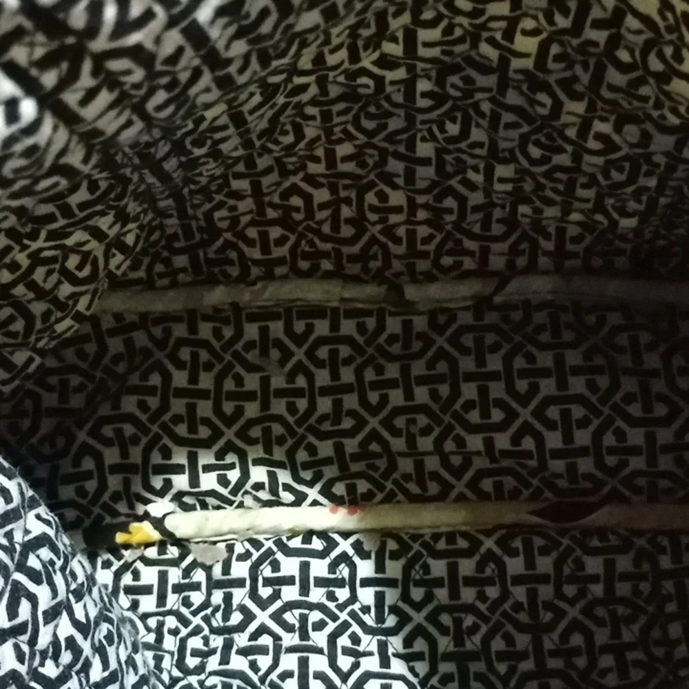Floral Quilted Tote Bag - Yellow and Black